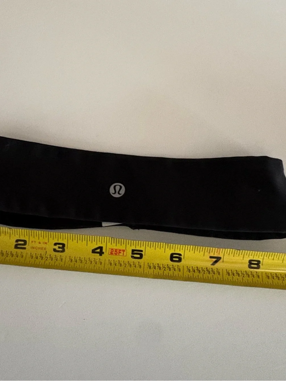 lululemon athletica Black Headband with Reflective Logo, one size